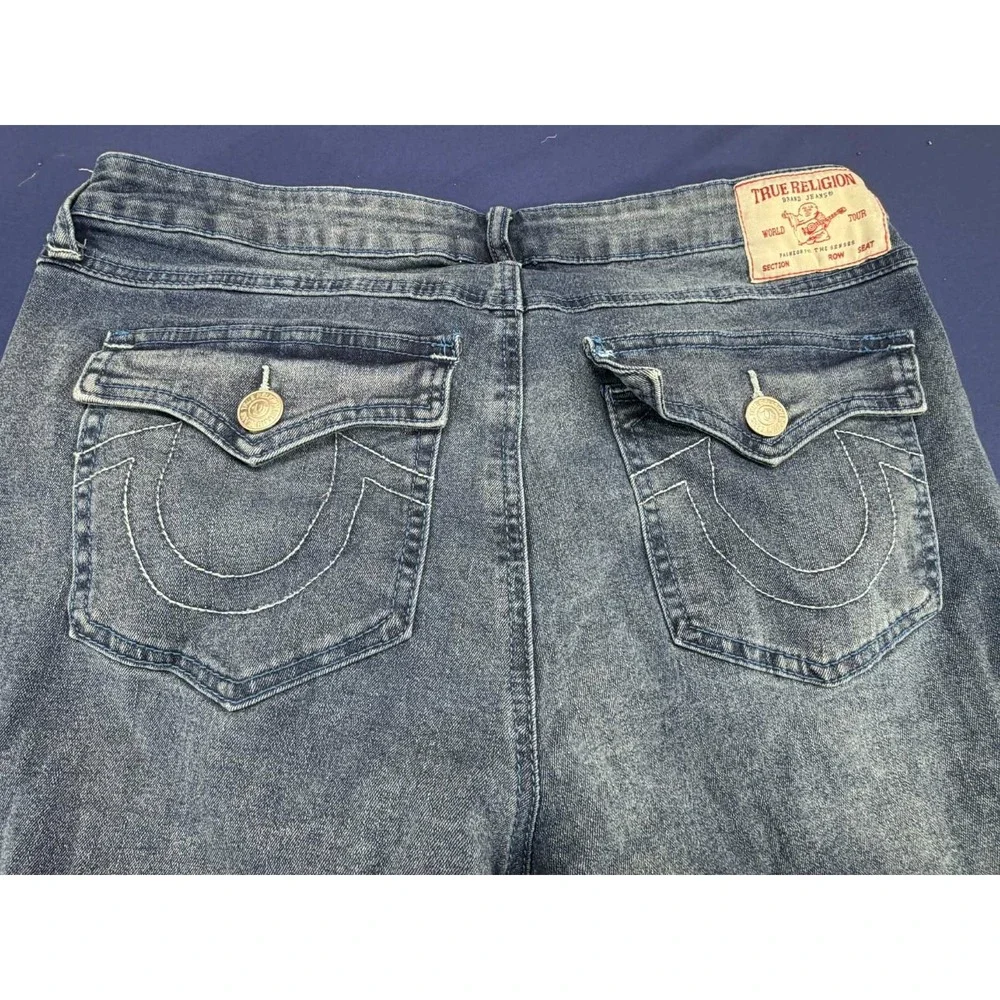 True Religon Billie Mid Rise Straight Jeans Denim Size 32 Men‎